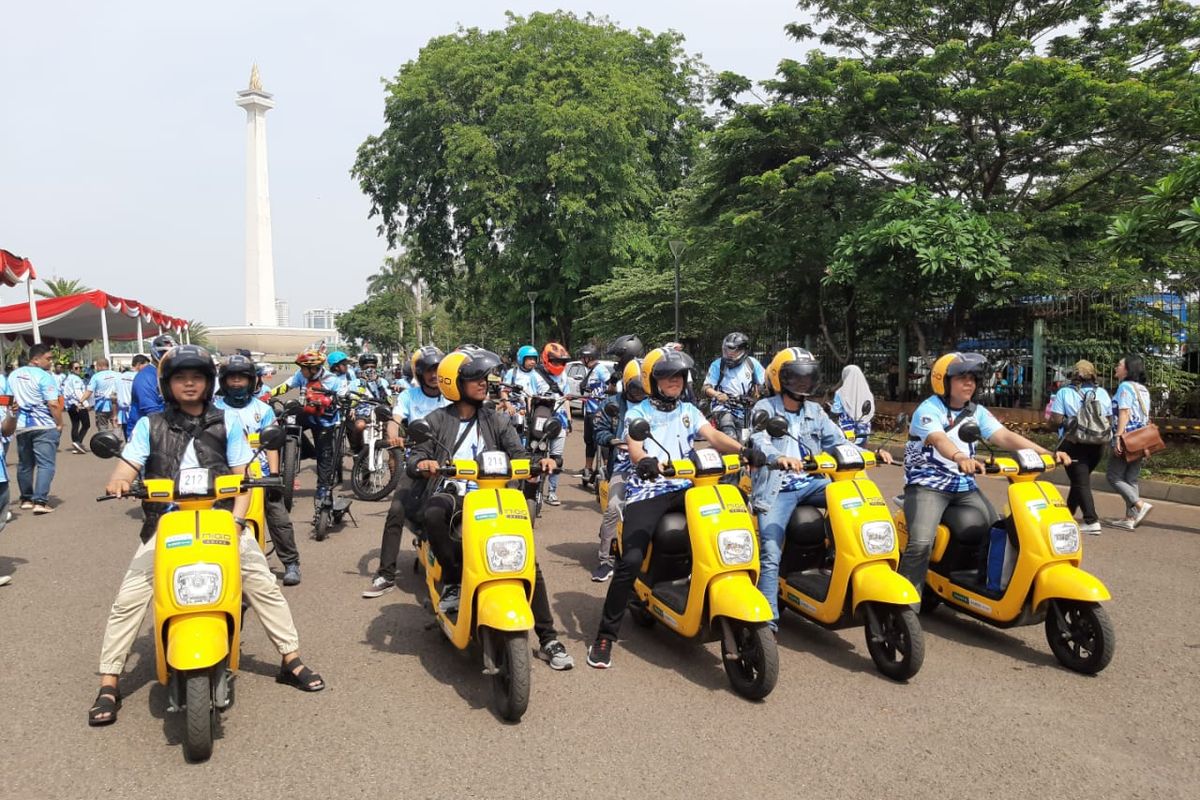 Rally Wisata 2019 diselenggarakan di Monumen Nasional, Jakarta, Minggu (22/12/2019) mulai pukul 09.00 WIB