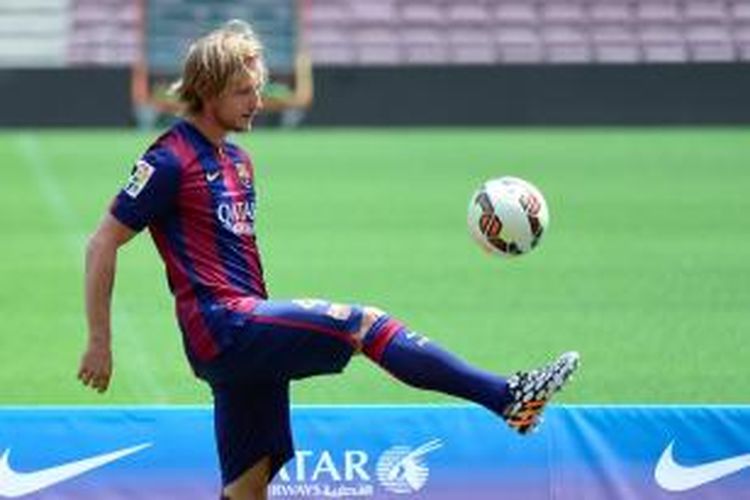 Gelandang anyar Barcelona, Ivan Rakitic. 