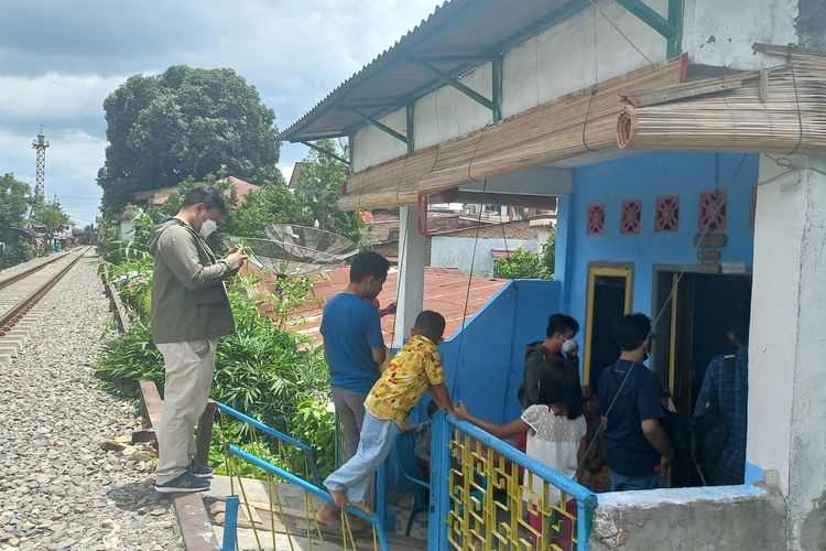 Foto: Rumah korban pembacokan di Jalan Pattimura, Kelurahan Pardomuan Kecamatan Siantar Timur Kota Pematangsiantar, Kamis (29/9/2022).