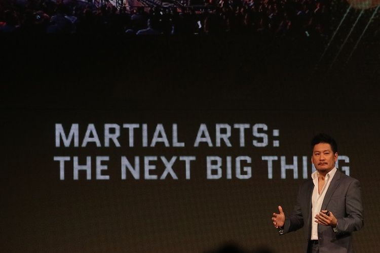 CEO ONE Championship, Chatri Sityodtong, dalam acara Global Martial Arts Summit di JW Marriott, Singapura, Kamis (8/11/2018).