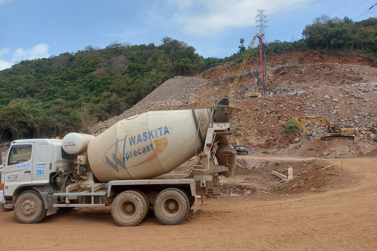 WSBP menjadi main supplier beton berupa readymix dan precast di proyek Tol Probolinggo-Banyuwangi Paket 3.