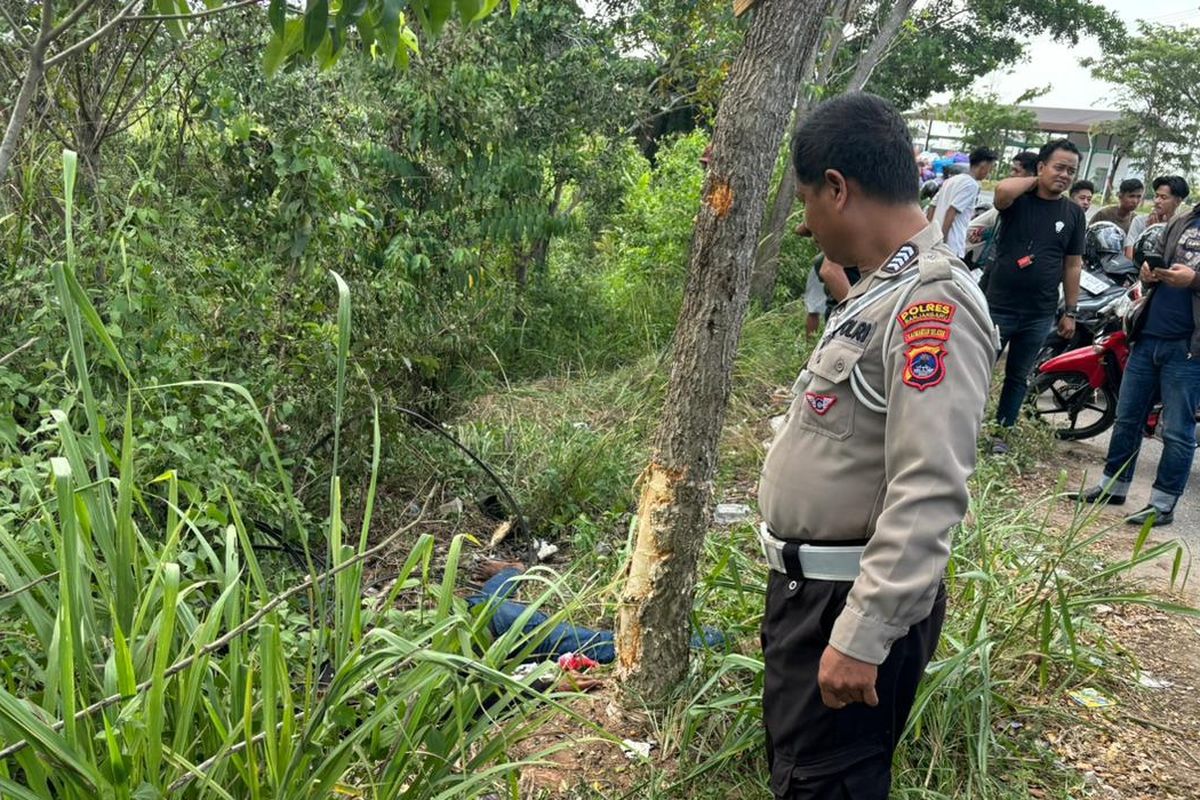 Temuan Mayat Pria di Semak Jalan Banjarbaru Kalsel, Diduga Korban Kecelakaan Tunggal