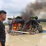 Polres Bungo Bakar dan Rusak 7 Rakit Tambang Emas Ilegal, Kapolres: Kami Tak Akan Tebang Pilih