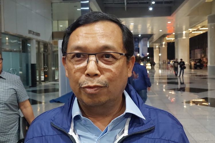 Ketua Badan Pembina Organisasi Keanggotaan dan Kaderisasi (BPOPKK) Partai Demokrat Herman Khaeron di Jakarta Convention Center (JCC), Senayan, Jakarta, Rabu (20/9/2023). 