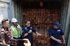 55 Kontainer Berisi Kayu Ilegal Diamankan di Surabaya