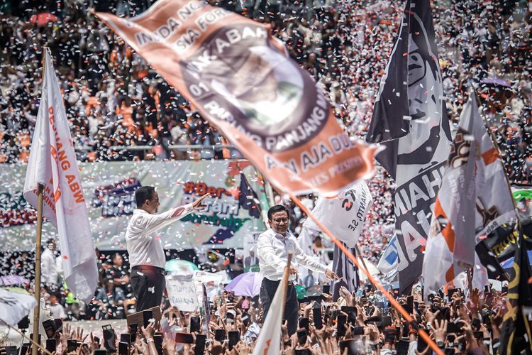 Kampanye akbar bertajuk Kumpul Akbar Ber1 Berani Berubah, Sabtu (10/2/2024). 