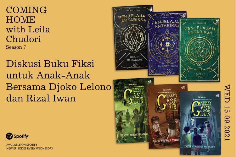Diskusi buku fiksi untuk anak-anak bersama Leila Chudori feat Djoko Lelono dan Rizal Iwan