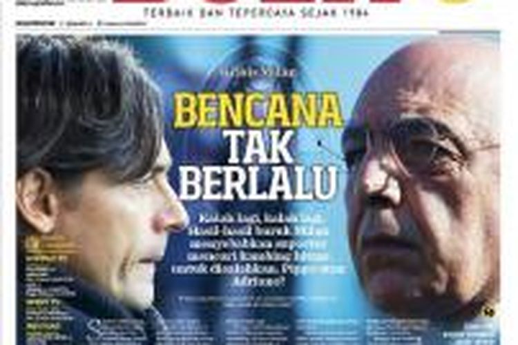 Sampul Harian BOLA edisi Kamis (29/1/2015).