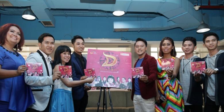 Penyanyi jebolan Dangdut Academy merilis VCD karaoke Hits Collection D'Academy di Jakarta, Kamis (6/10/2016).