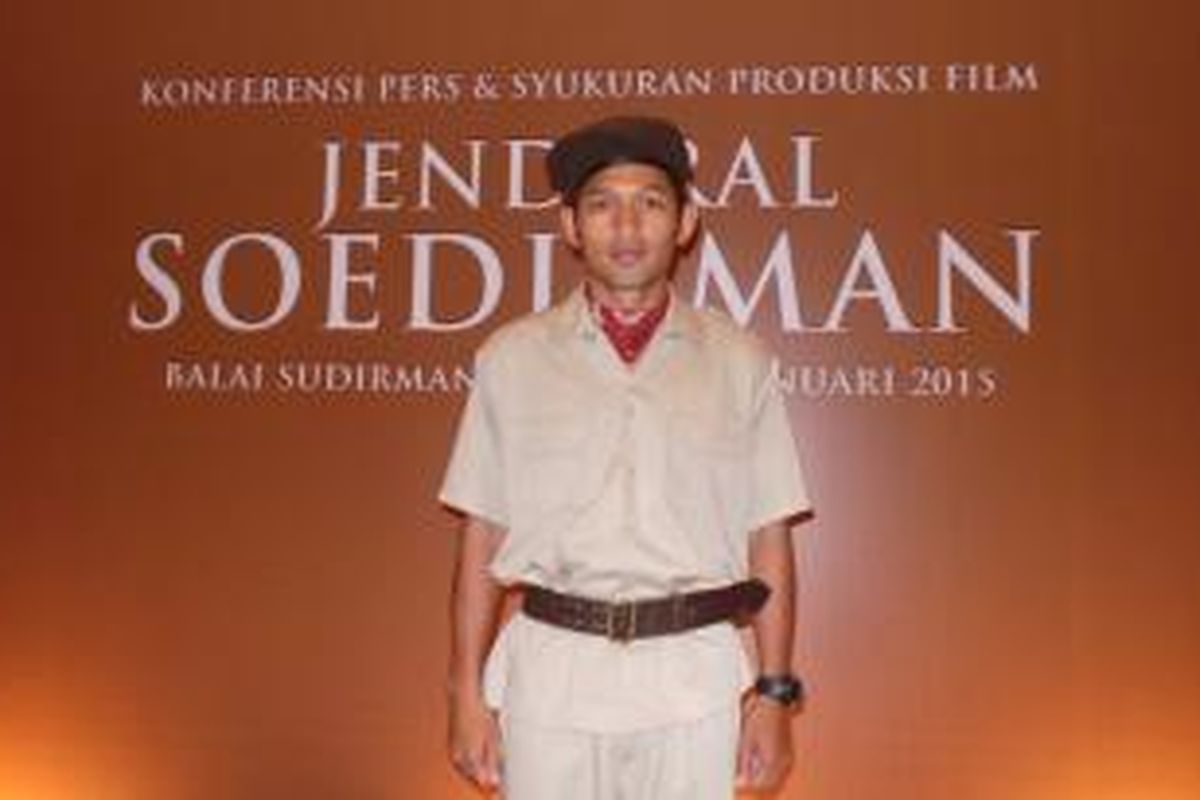 Ibnu Jamil diabadikan  di Balai Sudirman, Jalan Dr Saharjo, Jakarta Selatan, Selasa (20/1/2015), usai jumpa pers dan syukuran produksi film Jenderal Soedirman, yang dibintanginya.