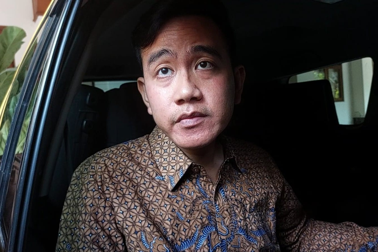 Wali Kota Solo Gibran Rakabuming Raka di Solo, Jawa Tengah, Senin (9/10/2023).