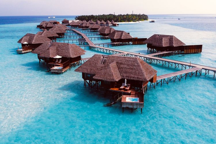 Ilustrasi penginapan di Maldives