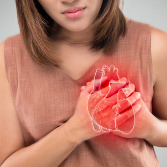 Ilustrasi nyeri dada akibat serangan jantung