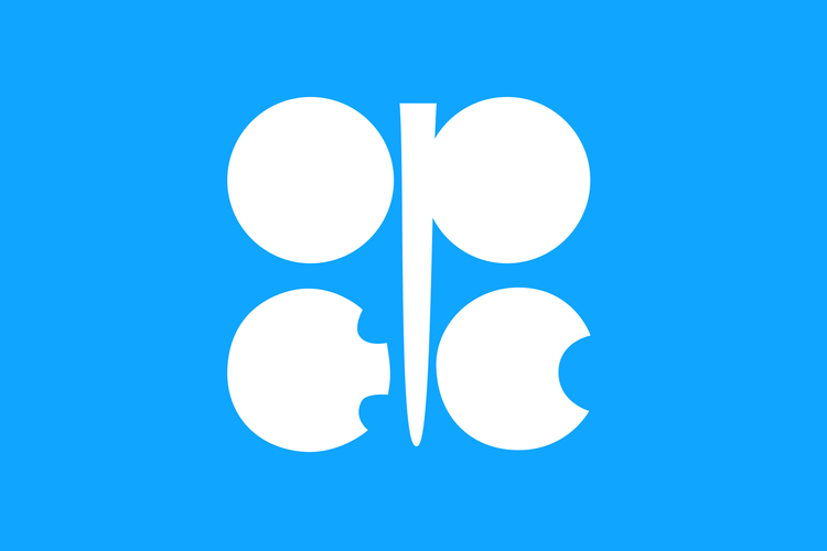 Bendera OPEC, organisasi negara-negara pengekspor minyak bumi