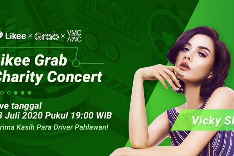 Poster konser amal virtual Grab dan Likee