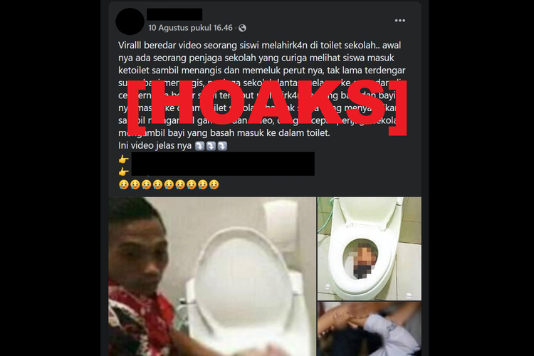 Hoaks, narasi seorang siswi SMA melahirkan di toilet sekolah