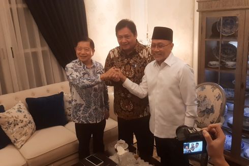 Bertemu dengan Ketum PAN dan PPP, Airlangga: Kita Ini Bertiga dan Bersatu 