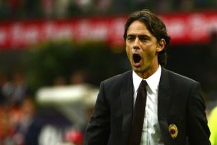 Pelatih AC Milan, Filippo Inzaghi.