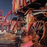 Detik-detik Porsche Tabrak Truk hingga Terjepit dan Terbakar, Pengemudinya Tewas Terperangkap