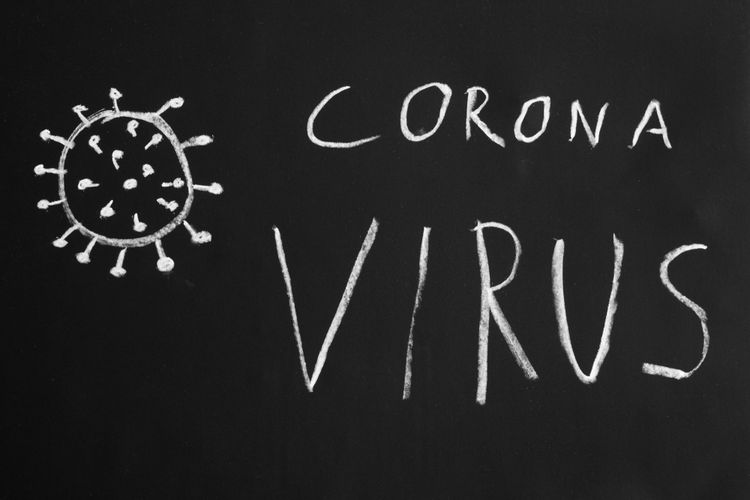 Ilustrasi virus corona yang menyebabkan Covid-19