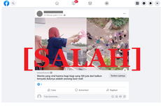 [HOAKS] Artikel Perempuan yang Viral Sebar Uang Rp 100 Juta dari Balkon Dulunya Kasir Mal