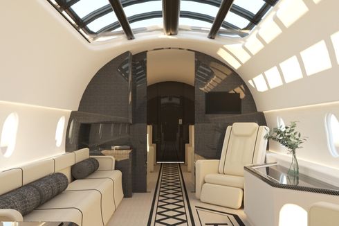 Desainer Muda Ini Rancang Kabin Pesawat Beratap Kaca 