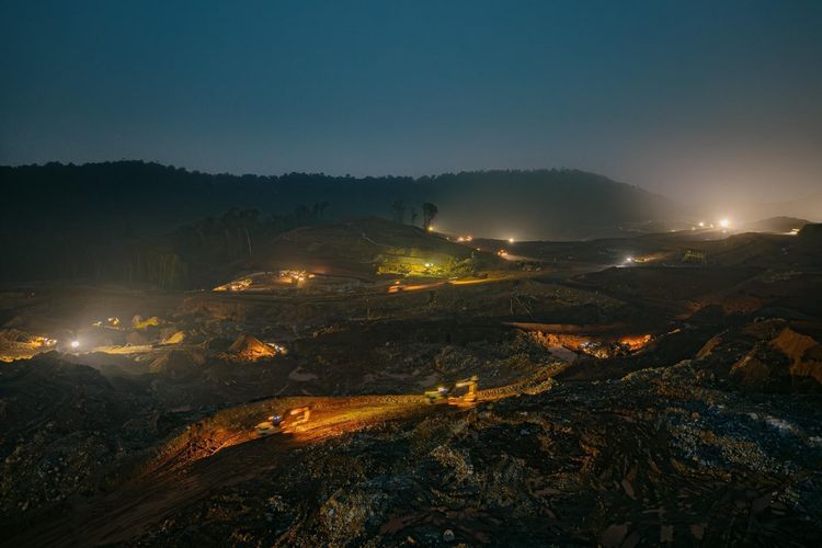 Kawasan pertambangan PT Merdeka Copper Gold Tbk (IDX: MDKA). 