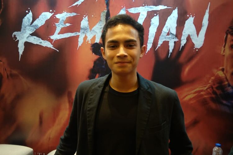 Omara Esteghlal saat ditemui saat gala premier film Surat dari Kematian di XXI Epicentrum, Kuningan, Jakarta Selatan, Senin (6/1/2020).