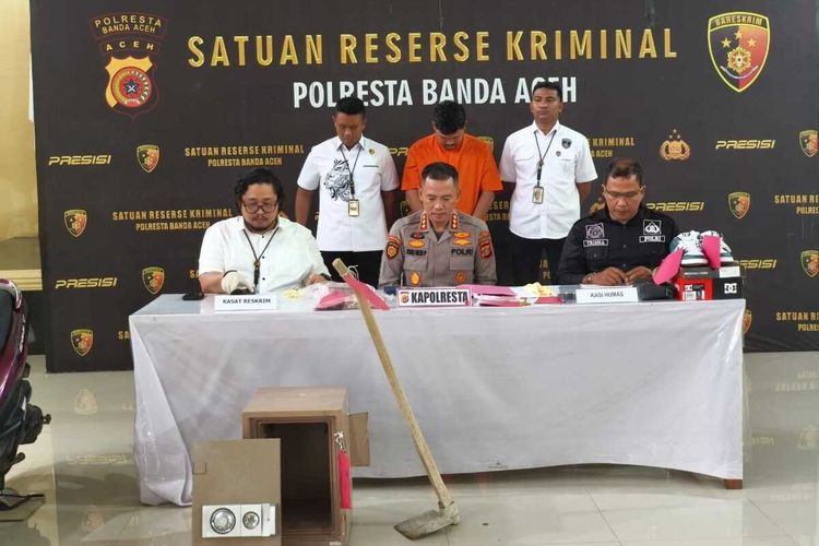 Bobol Brankas Tetangga Sendiri, Pria di Aceh Besar Curi Uang dan Emas Senilai Rp 280 Juta