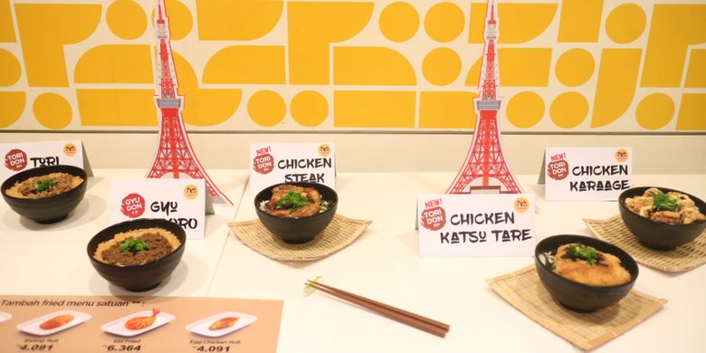 Kumpulan menu Baru HokBen Tokyo Bowl, ada Gyu Soboru dan Tori Soboru yang dikeluarkan lebih awal pada bulan Ramandhan, selanjutnya ada Chicken Stak Bowl, Chicken Katsu Tare, dan Chicken Karage, yang baru diluncurkan Rabu (2/8/2017).