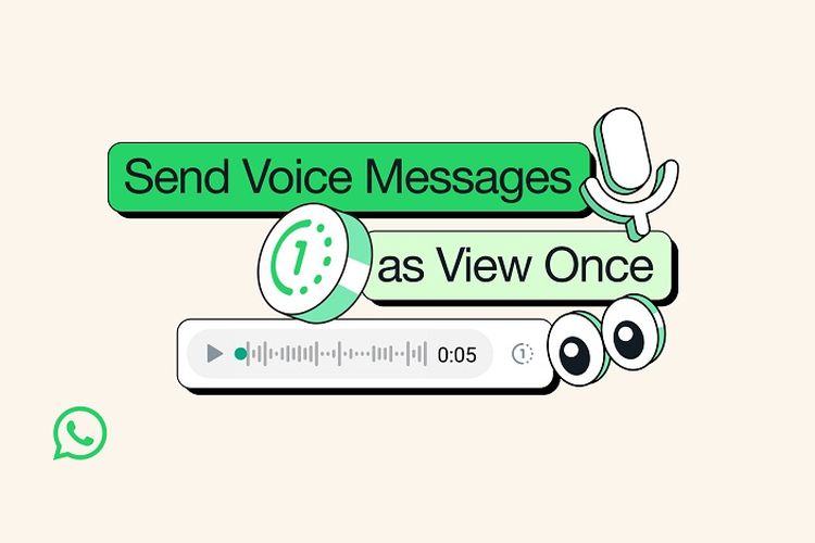 Ilustrasi pesan suara sekali lihat alias pesan suara rahasia WhatsApp