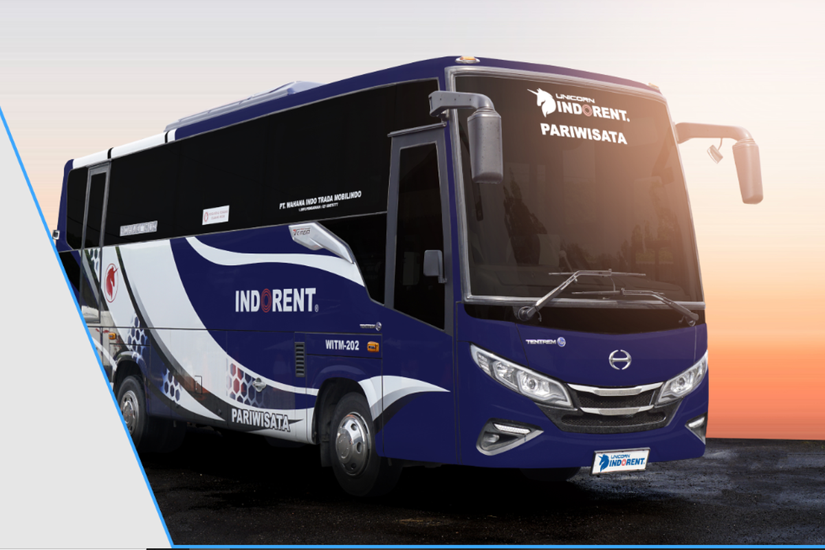 Bus pariwisata milik PO Indorent