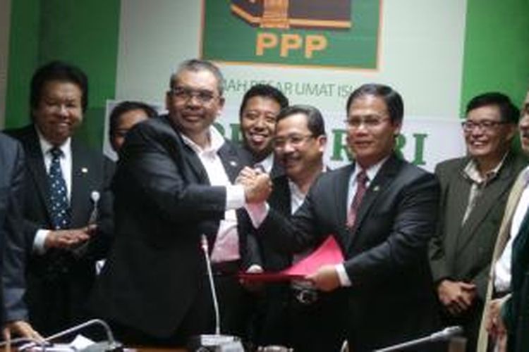 Teken kontrak Fraksi PPP ke koalisi Jokowi-JK