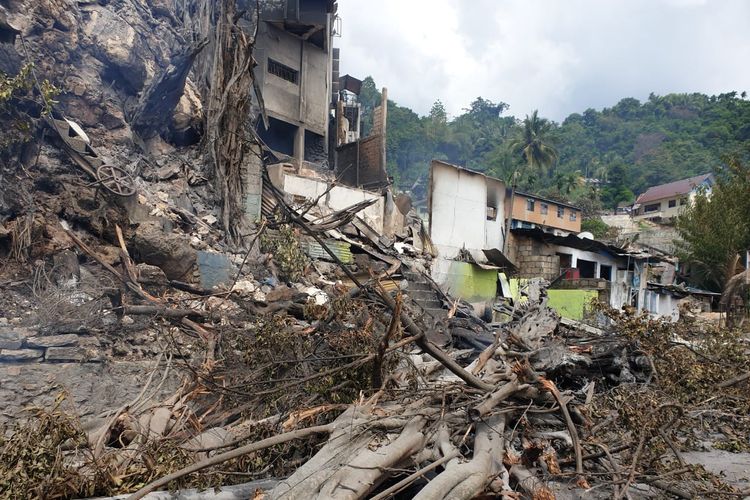 Kondisi Kota Jayapura, Papua, pasca kerusuhan, Jumat (30/8/2019).