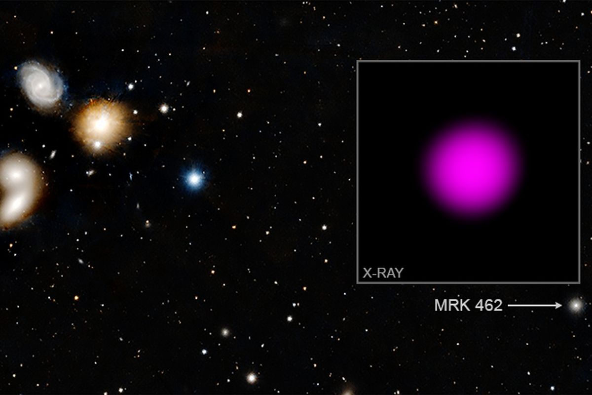 Lubang hitam supermasif mini ditemukan di jantung galaksi Mrk 462