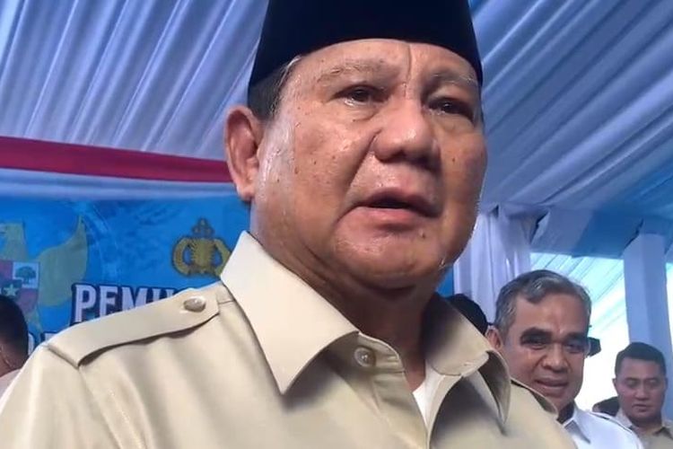 Presiden RI Prabowo Subianto di Lapangan Bhayangkara, Jakarta, Rabu (29/10/2025).