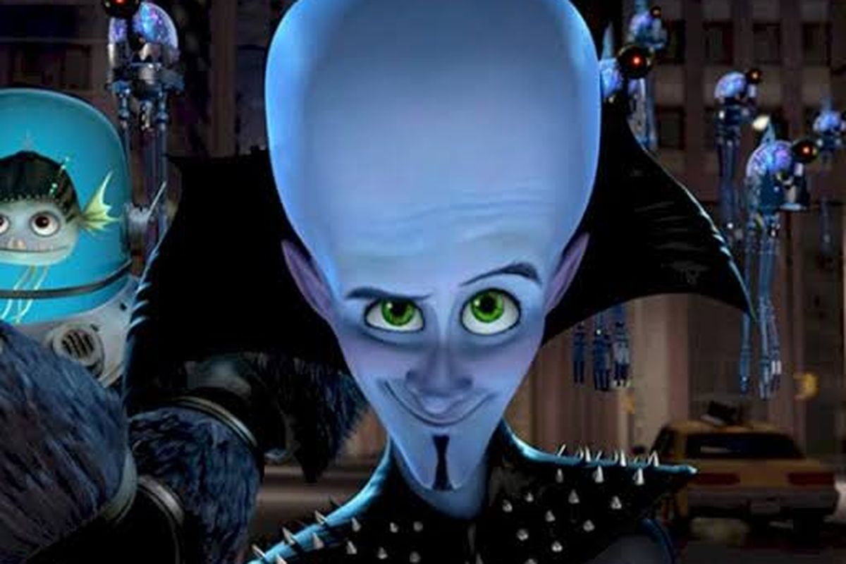 Cuplikan film animasi Megamind.