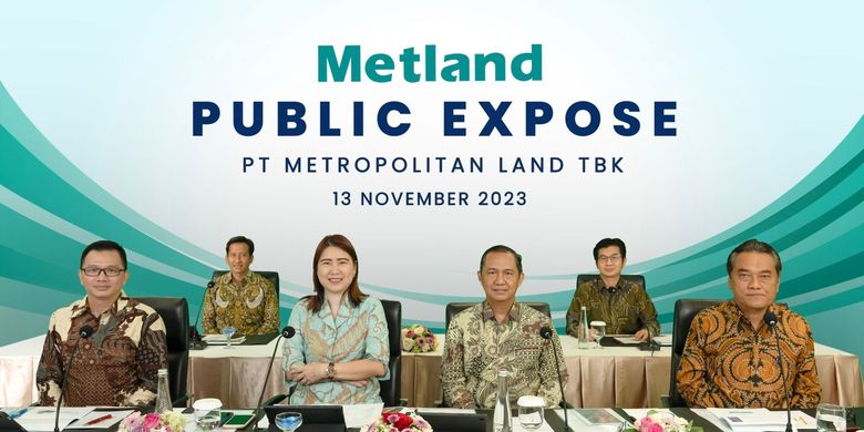 Sepanjang sembilan bulan Tahun 2023, Metland membukukan laba bersih sebesar Rp 301 miliar atau naik 12 persen dibandingkan periode yang sama tahun lalu Rp 269 miliar. Hal ini terungkap dalam Public Expose yang digelar secara daring pada Senin (13/11/2023).