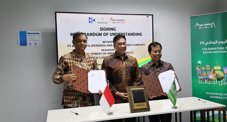OIKN Gandeng ACWA Power, Bangun Pembangkit Listrik Hijau