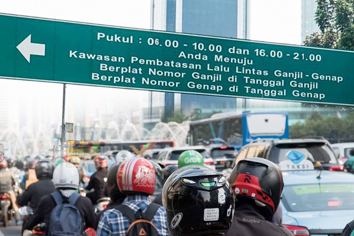 26 jalan di Jakarta terkena aturan ganil genap