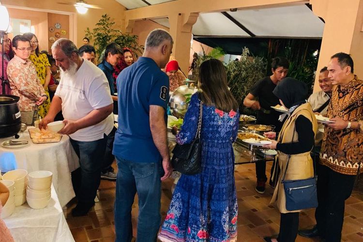 Suasana berbuka puasa di KBRI Panama City, Panama, pada Sabtu pekan lalu (25/5/2019).