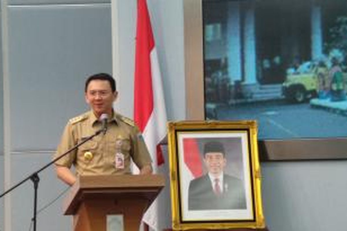 Gubernur DKI Jakarta Basuki Tjahaja Purnama di Balai Kota, Jumat (1/10/2015).