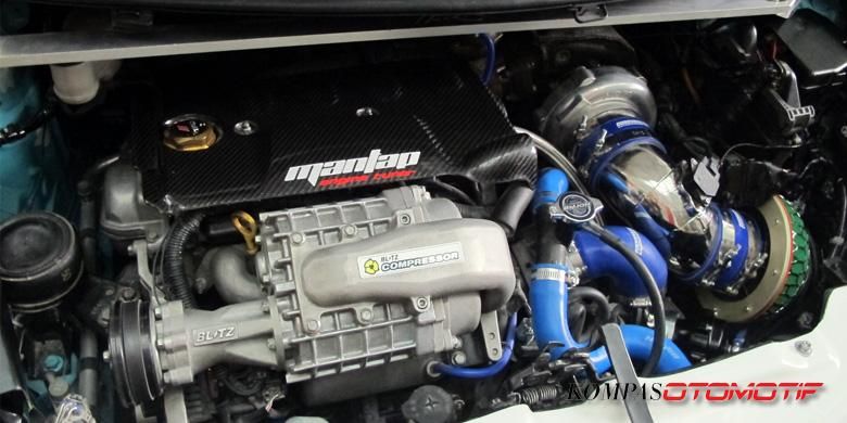 Mesin ditambahkan turbocharger dan supercharger