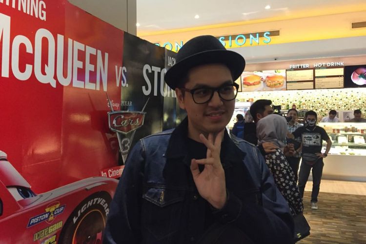 Kevin Julio di sela pemutaran film Cars 3, di Lippo Puri Mall, Jakarta Barat, Selasa (15/8/2017) malam.