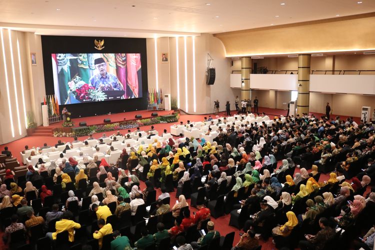 UMJ menjadi tuan rumah Silaturrahim Halal bi Halal Keluarga Besar Muhammadiyah yang digelar di Kampus UMJ, Jakarta (24/4/2024).