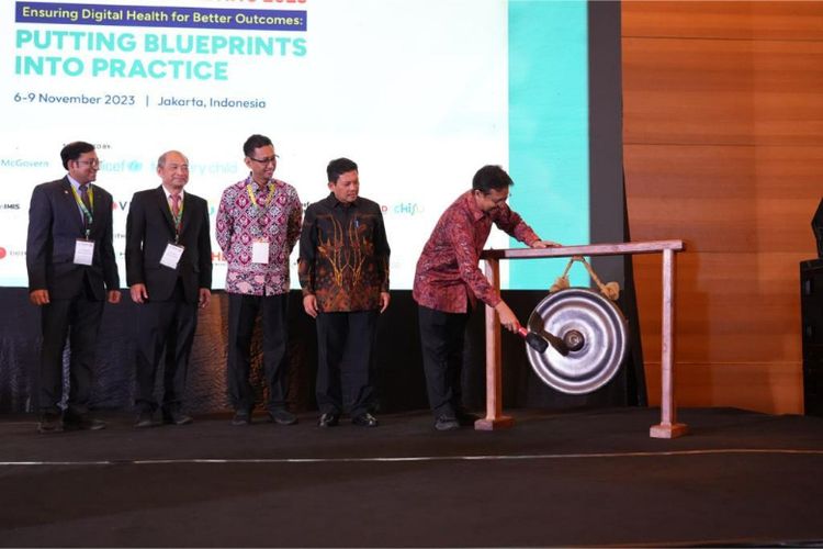 Peresmian Asia eHealth Information Network (AeHIN) di Jakarta, Selasa (7/11/2023) 