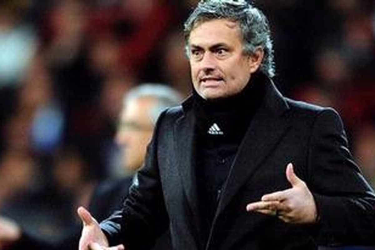 Pelatih Real Madrid, Jose Mourinho.