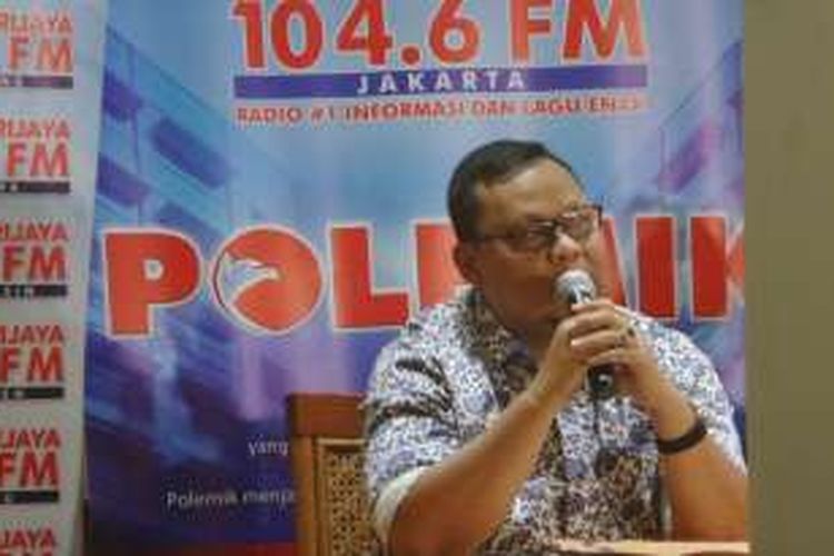 Wakil Ketua Komisi II DPR Lukman Edy dalam acara diskusi di bilangan Cikini, Jakarta Pusat, Sabtu (11/6/2016)