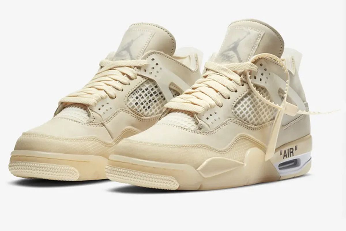 Air Jordan 4 x Off-White Sail