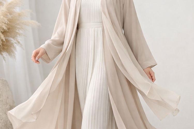 Model Abaya ?Buka Tutup? dengan Aksen Slayer.